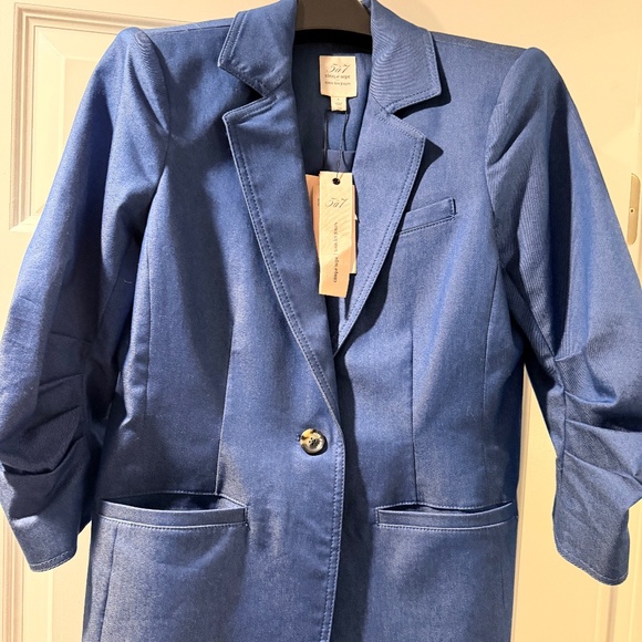New with Tag Cinq à Sept Denim Khloe Blazer - Size 4 - Picture 4 of 13